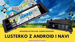 Rejestrator Samochodowy z Android w lusterku 🚗 Phisung V6 Nawigacja Transmiter FM FullHD WiFi⛐ [upl. by Laflam]