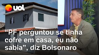 Bolsonaro diz que descobriu cofre em casa durante operação da PF Perguntou se tinha eu não sabia [upl. by Esilehc]