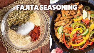 Fajita Seasoning Recipe for PERFECT Fajitas at Home for Steak Shrimp or Chicken [upl. by Eul]