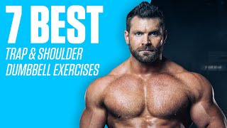 7 BEST Exercises  Shoulder  Traps Workout Dumbbells Only [upl. by Gerger]