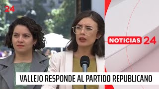 Vallejo responde al Partido Republicano por secuestro de exmilitar venezolano  24 Horas TVN Chile [upl. by Adnalohs862]