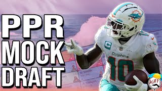 2024 Fantasy Football Mock Draft  PPR Scoring [upl. by Annatnom511]