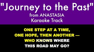 quotJourney to the Pastquot from Anastasia  Karaoke Track with Lyrics on Screen [upl. by Cuthbertson]