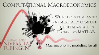 What does it mean to numerically compute the steadystate in Dynare vs MATLAB [upl. by Frohne]