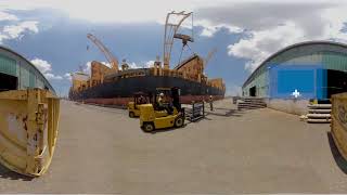 Port NOLA 360  Virtual Reality  Breakbulk [upl. by Cerelly621]