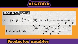 Productos notables  Problema 24  Problemas Selectos I  Celso Gaspar Tapara  Editorial CUZCANO [upl. by Izabel]