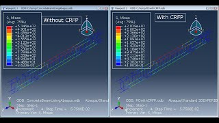 Modeling of RC reinforced concrete  beams using ABAQUS reinforced with CFRP Full tutorial [upl. by Maxia499]