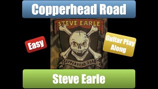 Steve Earle Copperhead Road 2 Chords D and G steveearle playalong guitar [upl. by Aicre903]