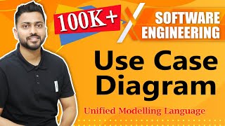 Use Case Diagram in UML  Software Engineering [upl. by Ahsiema]