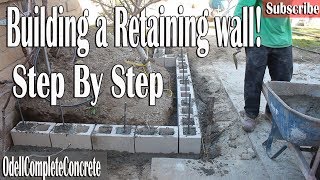 How to Build a Retaining wall Easy Guide DIY [upl. by Emiaj]