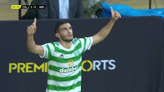 Liel Abada puts Celtic in front against Midtjylland in first leg of Champions League qualifier [upl. by Nancy]