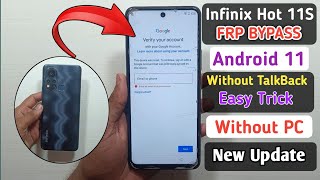 Infinix Hot 11S X6812 Frp Bypass Android 11  Infinix X6812 Google Account Bypass Without PC [upl. by Astrahan758]