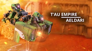 Tau Empire vs Aeldari  A 10th Edition Warhammer 40k Battle Report warhammer40k [upl. by Hcelemile]