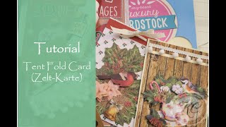 Tutorial Tent Fold Card ZeltKarte [upl. by Aretak101]