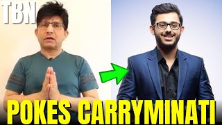 KRK Pokes CarryMinati shorts [upl. by Clementis]