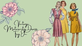 Vintage Maternity Dress Try on [upl. by Aiden854]