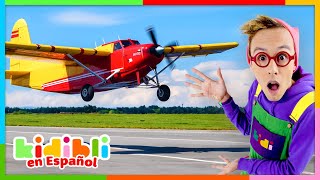 Vamos a descubrir los aviones  Vídeos educativos para niños Kidibli [upl. by Blondie]