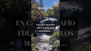 REFLEXIÓN  LOS ALUMNOS Y LA PROFESORA Reflexiones Diarias Hermosas De Vida Del Alma Frases [upl. by Lev]