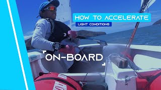 OPTIMIST SAILING  How To Accelerate  Light Conditions [upl. by Theda]