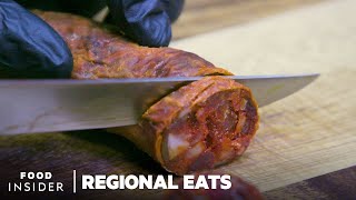 How Traditional Spanish Chorizo Is Made  Regional Eats [upl. by Mw795]