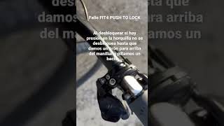 FALLO FOX FIT4 Push to Lock  Mando desbloqueado y la horquilla no pasa a posición de desbloqueo [upl. by Alliw64]