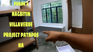 purok 3 NAGBITIN VILLAVERDE PROJECT patapos na  cabinet and painting update  PAANO GUMAWA NG Bahay [upl. by Ettenoj436]