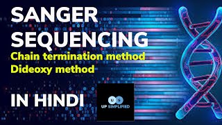 Sanger sequencing  Chain termination method  Dideoxy method [upl. by Ydnolem]