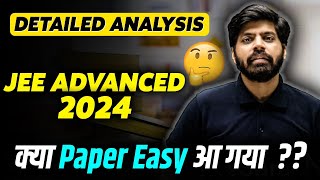 JEE Advanced 2024 Paper Analysis in 3 mins  Level Weightage Cutoff Marks vs Rank  eSaral [upl. by Nylinnej]