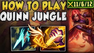 RANK 1 QUINN SHOWS YOU HOW TO DOMINATE WITH QUINN JUNGLE IN HIGH ELO SLEEPER OP PICK [upl. by Ball]