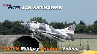 4K A4 SKYHAWKS landing at Wittmundhafen AB ETNT [upl. by Waiter]