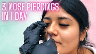 Jonys Vlog 005 3 Nose Piercings in 1 Day [upl. by Bratton]