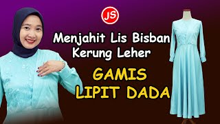 Menjahit Lis Bisban Kerung Leher [upl. by Aretahs]