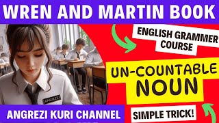 MASTERING Uncountable noun  uncountable noun AND ITS TYPES  ENGLISH GRAMMER COURSE ANGREZI KURI [upl. by Nuriel]