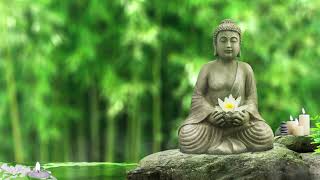 Zen Bliss  Tiny Buddha Statue in Tranquil Pond  Serene Lotus amp Candlelight  Calming Music [upl. by Goodman]