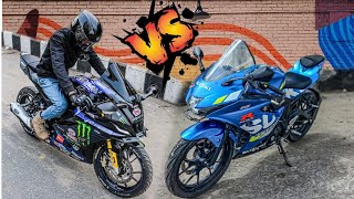 Yamaha R15m vs Suzuki GSXR 150R Powerful vs expensive  Bike Lover Bachelor [upl. by Clarey662]