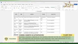 Standing Committee on Appropriations 12 July 2024 [upl. by Eniamor552]