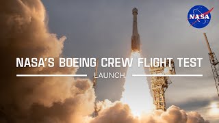 NASA’s Boeing Starliner Crew Flight Test Launch – June 5 2024 Official NASA Broadcast [upl. by Ahselak]