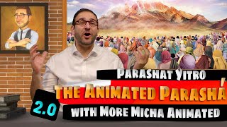 Yitro  The Animated Parasha with More Micha Animated 20 English Version [upl. by Aicilram]