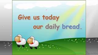 Learn Our Father Prayer  The Lords Prayer for Children amp Kids  HD Read Along Nursery Rhymes [upl. by Reibaj592]