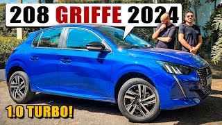 PEUGEOT 208 GRIFFE T200 a versão top de linha com motor turbo Melhor que um Polo [upl. by Ardeid]