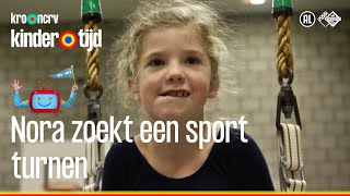 Turnen  Nora zoekt een sport Kindertijd KRONCRV [upl. by Bremser]