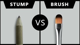 Which one is better for blending  Dry brush VS Paper stump [upl. by Mccurdy]