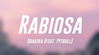 Rabiosa  Shakira feat Pitbull Lyrics Video 🤎 [upl. by Torhert]