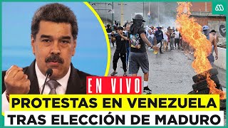 Protestas y enfrentamientos en Venezuela tras proclamación de Nicolás Maduro [upl. by Aehs]