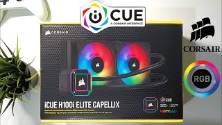 UNBOXING Y REVIEW ENFRIAMIENTO LIQUIDO AIO CORSAIR ICUE H100i ELITE CAPELLIX 240MM [upl. by Asinet]