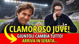 CLAMOROSO JUVE GIUNTOLI CAMBIA TUTTO ARRIVA IN SERATA [upl. by Nnyleuqcaj]