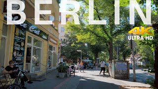 Berlin Walking in Pankow Florastraße 4K Summer 2020 Soundscape  City sounds relaxed town living [upl. by Ellennahs]