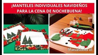 Ideas De Manteles Individuales Navideños Para Decorar Tu Mesa En Nochebuena [upl. by Baptist]