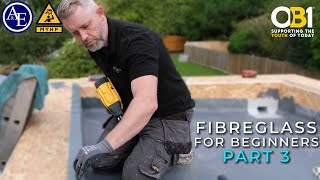 How To Install GRP  Fibreglass Flat Roof Part 3 [upl. by Magdalen]