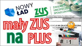 NOWY ŁAD MAŁY ZUS PLUS  sposób na mniejsze składki społeczne  liczymy ile możesz zaoszczędzić [upl. by Irret]